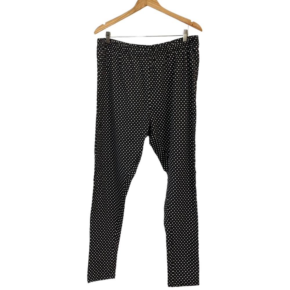WOMAN WITHIN Polka Dot Pull On Pants Sz 22/24